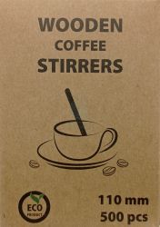 ЕКО дървени бъркалки 11см. 500бр./кут.