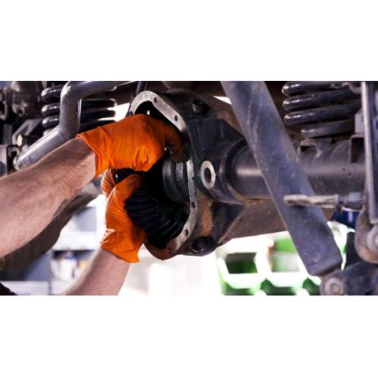 FULL GRIP Оранжеви Нитрилни Ръкавици L 50бр./кут. 10кут./каш.