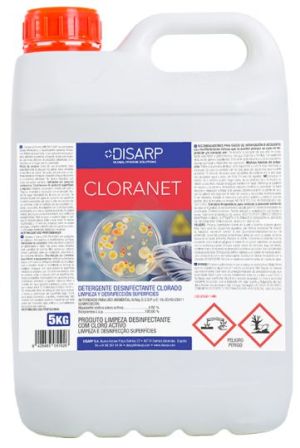 Препарат за под с хлор CLORANET"DETRAGENT+CHLORINE 5л