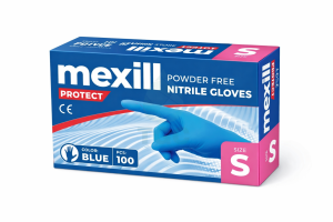 Mexill Protect Ръкавици нитрил сини S 100бр./кут. 10кут./каш.