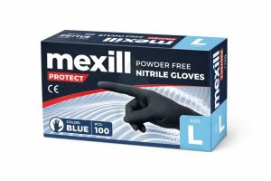 Mexill Protect Ръкавици нитрил черни L 100бр./кут. 10кут./каш.